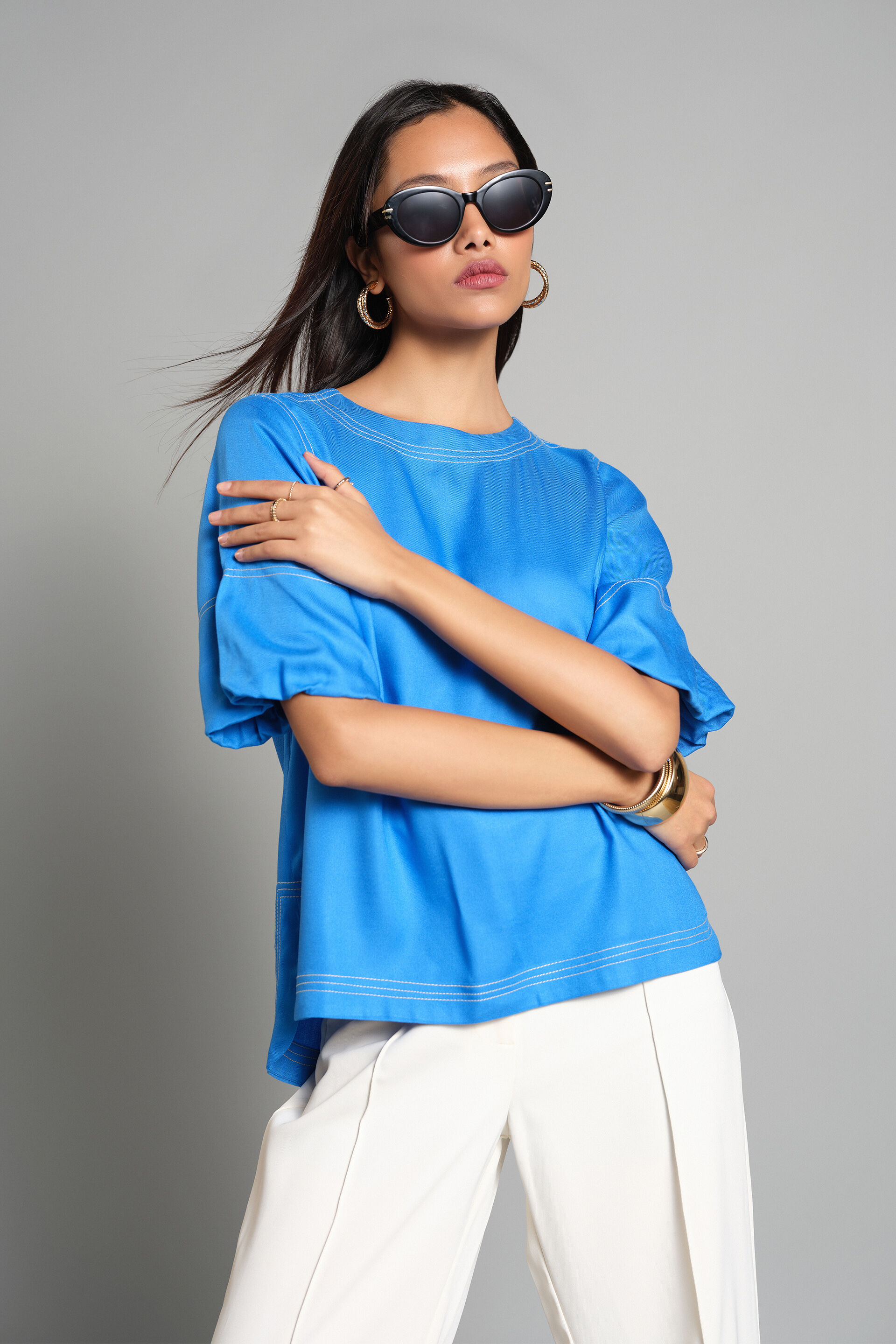 Time To Surf Blue Top, Blue, image 3